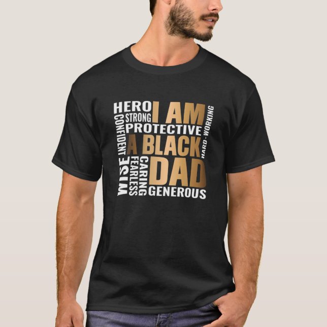Manar Black Far Kung Fars dag Pappa Matter Husb T Shirt (Framsida)