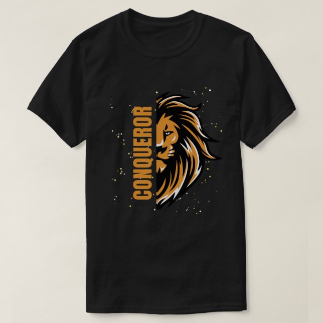 Manar Black Färg tryckt T Shirt (Design framsida)