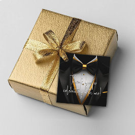 Manar Black Guld Tuxedo Birthday Gåvor Etiketter