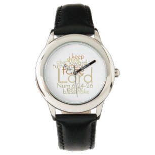 Manar Black Leather Watch Armbandsur