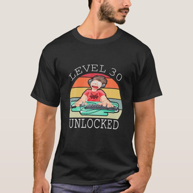Manar Black Level30 Olåst funktionellt videospel 3 T Shirt (Framsida)