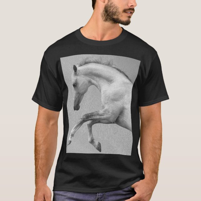 Manar Black Modern, ryttare,  T Shirt (Framsida)