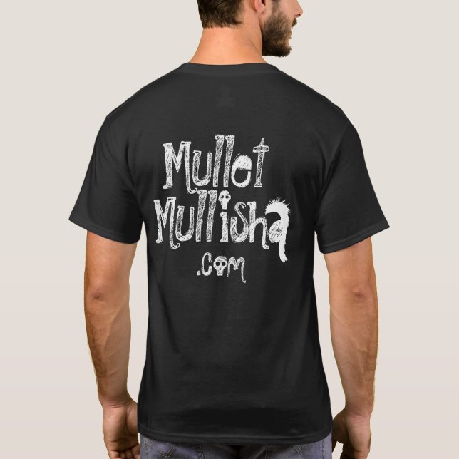 Manar Black Mullet Mullisha T-Shirt (Baksida)