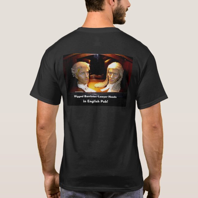 Manar Black-Shirt Cotton Barrister/Lawyer! T Shirt (Baksida)
