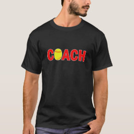 Manar Black Softball Coach T-shirt