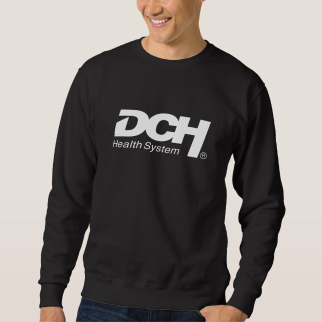 Manar - Black - Sweater - Big DCH White Logotyp Lång Ärmad Tröja (Framsida)