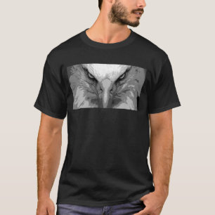 Manar Black Tees Animal Eagle Ansikte, modern T Shirt