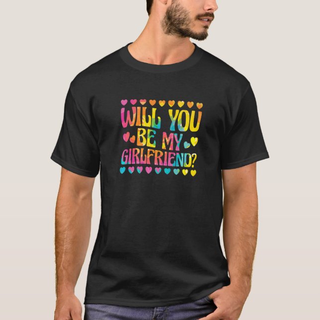 Manar blir du min flickvän, Vday och Valentine T Shirt (Framsida)