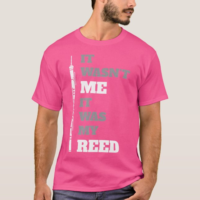 Manar Blue Modern Funny Oboe Players T Shirt (Framsida)