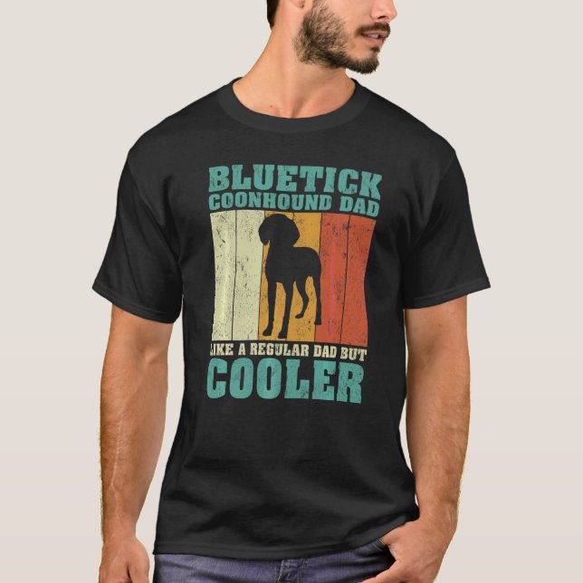 Manar Bluetick Coonhound Pappa som ett vanligt Pap T Shirt (Framsida)