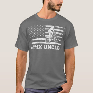 Manar BMX Bike Rider American Flagga BMX Far T Shirt