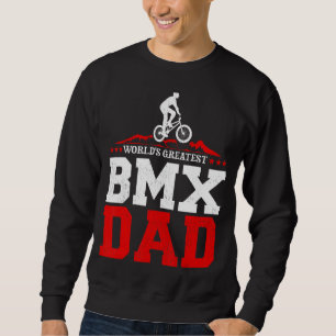 Manar Bmx Bike Rider Världsmästare Bmx Pappa Fathe Lång Ärmad Tröja