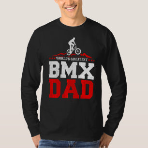 Manar Bmx Bike Rider Världsmästare Bmx Pappa Fathe T Shirt