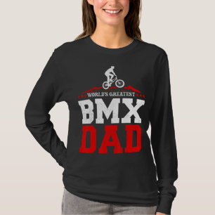 Manar Bmx Bike Rider Världsmästare Bmx Pappa Fathe T Shirt