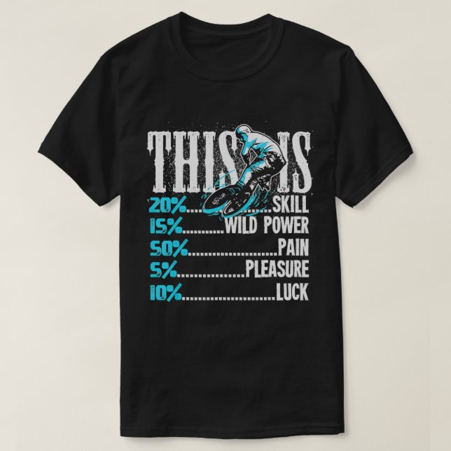 Manar BMX Biking är ett sfärande elplåsterligt Tur T Shirt (Design framsida)