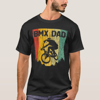 Manar Bmx Pappa Vintage Retro Bmx Rider Cycle Cycl T Shirt