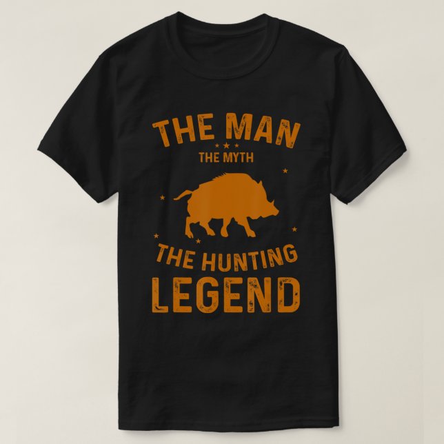 Manar Boar Hunter Vild Hog Hunting T-Shirt (Design framsida)