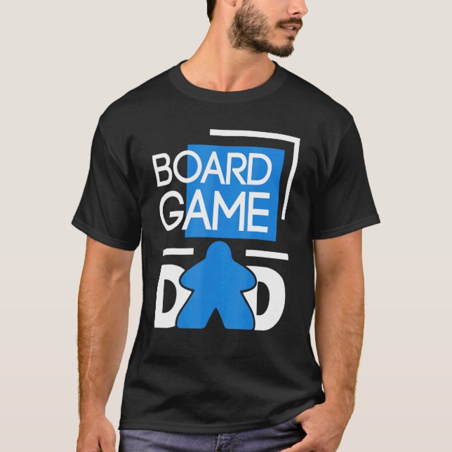 Manar Board Game Pappa - Tabletop Game Night Board T Shirt (Framsida)