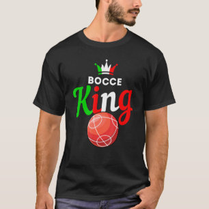 Manar Bocce Boll - Roligt Yard Game - Bocce Kung T Shirt