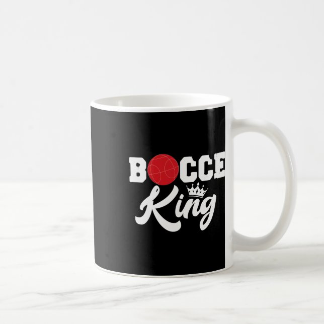 Manar Bocce Kung Bocci Player Italienska Gräsmatta Kaffemugg (Höger)
