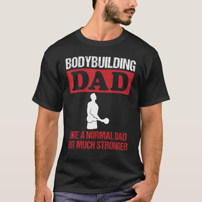 Manar Bodybuilding Pappa Sayed Bicep Curls Sträng T Shirt (Framsida)