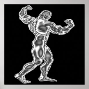 Manar Bodybuilding Pose Poster