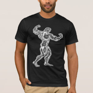 Manar Bodybuilding poserar T-tröja T-shirt