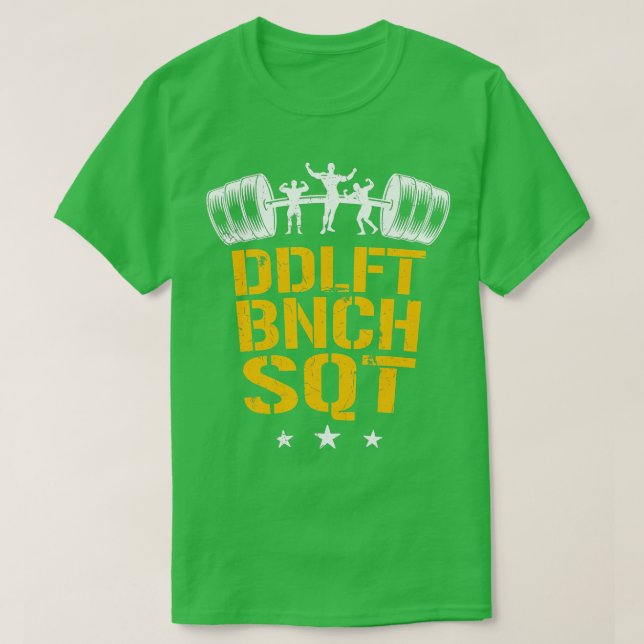 Manar Bodybuilding tung workout squash press T Shirt (Design framsida)