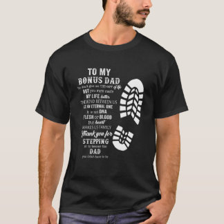 Manar Bonus Pappa Fars dag från Stepdad för Daug T Shirt