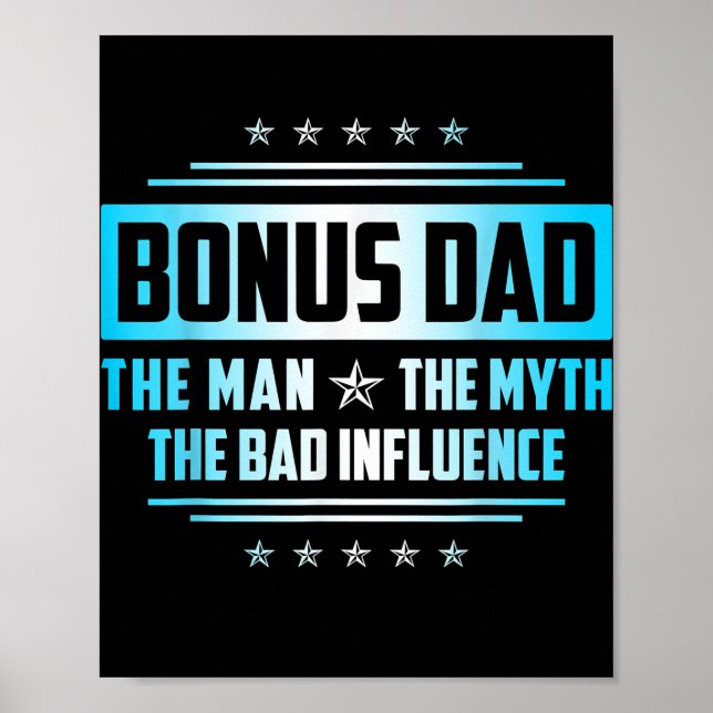 Manar Bonus Pappa ger Fars dag mannen Myth Bad Poster (Framsidan)