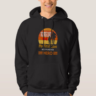 Manar Bonus Pappa Min första Kärlek Min föga Hero Hoodie