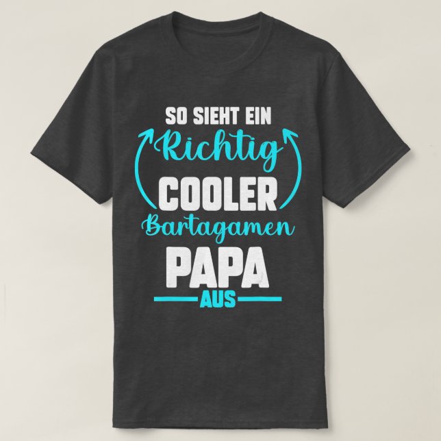 Manar botade drakmer Pappa Fars dag Far Beard T Shirt (Design framsida)