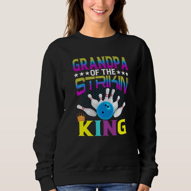 Manar Bowlareare farfar till strupe Kung Bowling B T Shirt (Framsida)