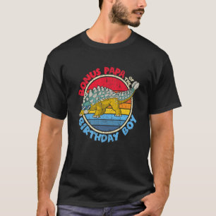 Manar Boy Birthday I Bonus Pappa I Ankylosaurus I  T Shirt