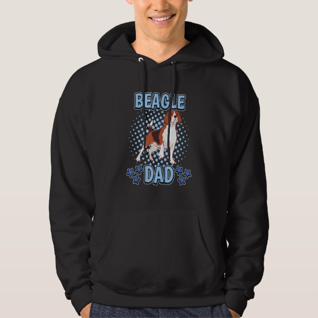 Manar Boys Beagle Quote Beagle Pappa Fars dag Beag Hoodie (Framsida)