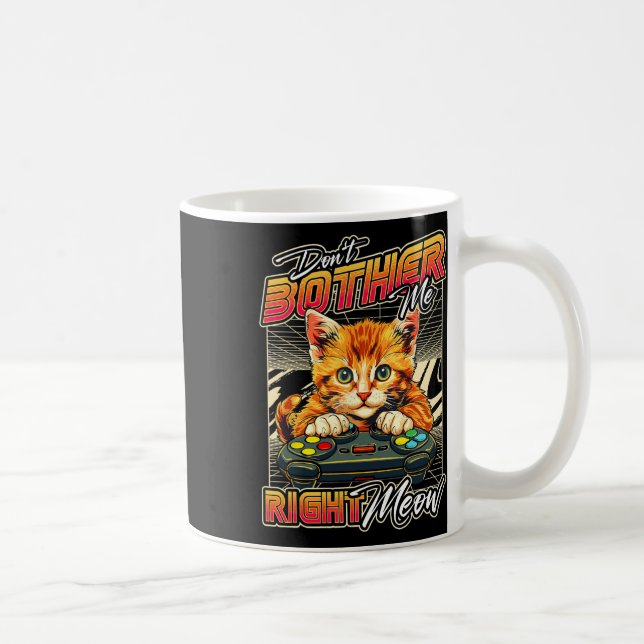 Manar Boys Video Game&amp, Cat Gaming Shirt Caming Kaffemugg (Höger)