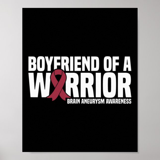 Manar Boyvän till Warrior Brain Aneurysm Awarene Poster (Framsidan)