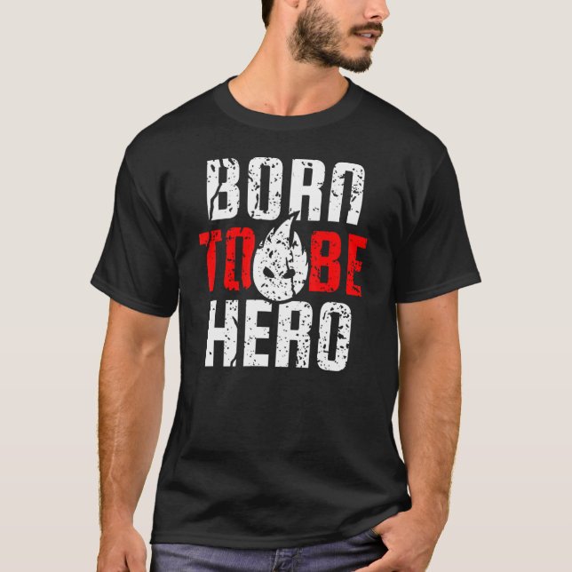Manar brandman är Hero Fire & Rädding T Shirt (Framsida)