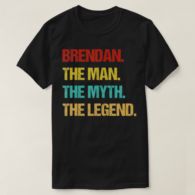 Manar brendan man, myten, legenden t shirt (Design framsida)