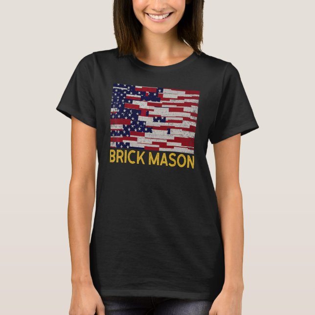 Manar Brick Mason Brickayer Masonry Construction U T Shirt (Framsida)
