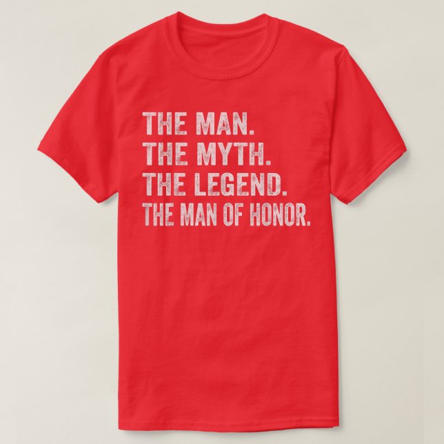 Manar Brides Man of Honor Bröllop Brudens sida Bri T Shirt (Design framsida)