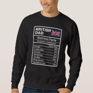 Manar British Pappa Nutrition Facts Fars dag Nati Lång Ärmad Tröja