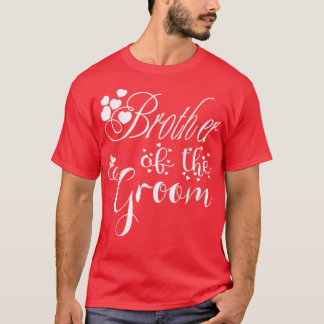 Manar broder till Groom Funny Bröllop eller Bachel T Shirt
