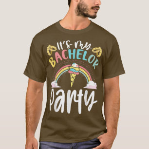 Manar Bröllop Ice Cream Rainbow Groom Funny Bachel T Shirt