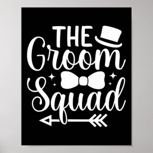 Manar Bröllopsfest Marskalkar Groom Squad Bache Poster