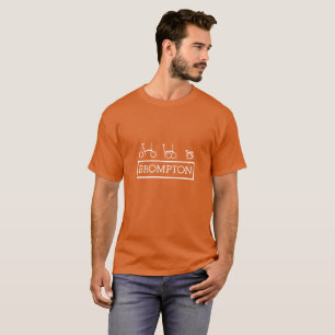 Manar Brompton Folding Bike Basic Orange T-Shirt