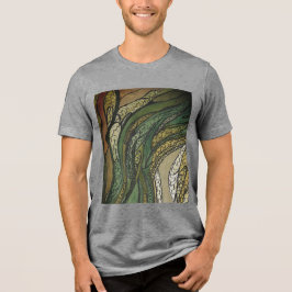 Manar ’Bronze Grönt Silke Harvest’ T Shirt