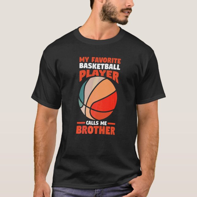 Manar Brother Basketball Player T Shirt (Framsida)