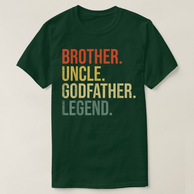 Manar Brother farbror Godfather Legend Roligt Best T Shirt (Design framsida)