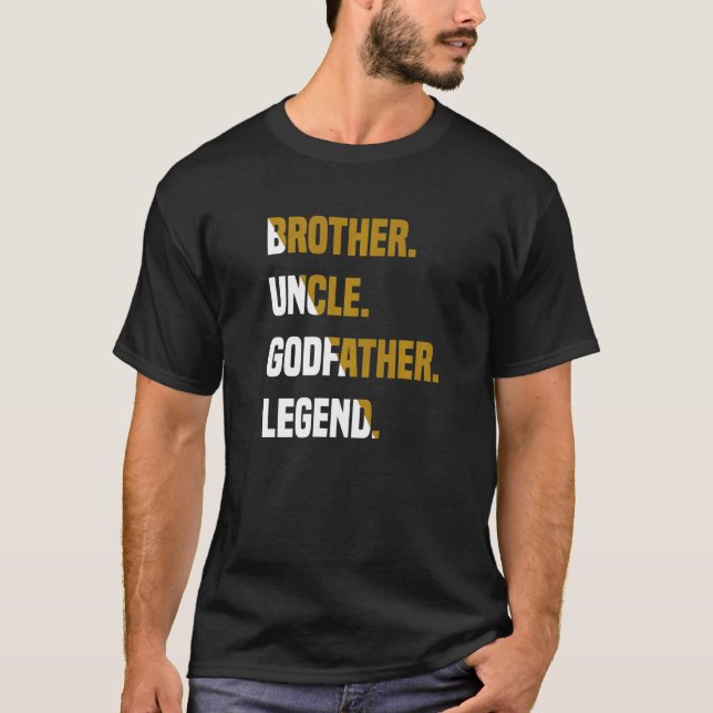 Manar Brother farbror Godfather Legend T Shirt (Framsida)